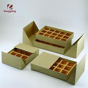 Caja de cartón de lujo con tapa para regalo, caja de cartón con tapa de 9 Uds./15 Uds./30 Uds. Para cajas de embalaje de chocolate/dulces/repostería - Product Image 1