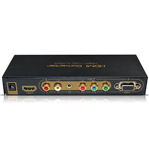 VGA/Komponen Video/Komposit Video + Konverter Audio Ke HDMI (Up-Scaler Ke 1080P)