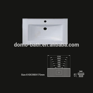 Domo cuarto de baño de cerámica lavabo lavabo, mueble lavabo, bisele cuenca - Product Image 1