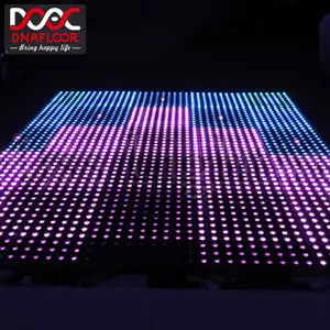 可定制的 8x8 15x15 像素迪斯科俱乐部 rgb 苗条 led 数字舞池出售