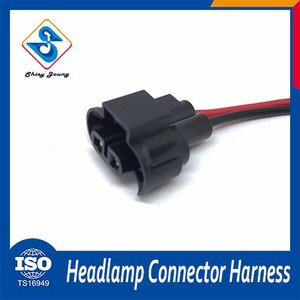 Iso14001 faro conjunto de arnés de cableado 2 pines conector hembra masculina - Product Image 3