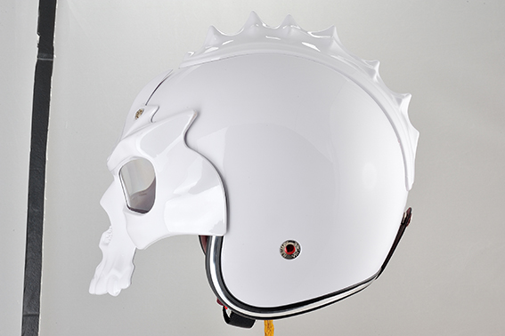 スカルオープンフェイスヘルメットスタイリッシュなスーパーマン