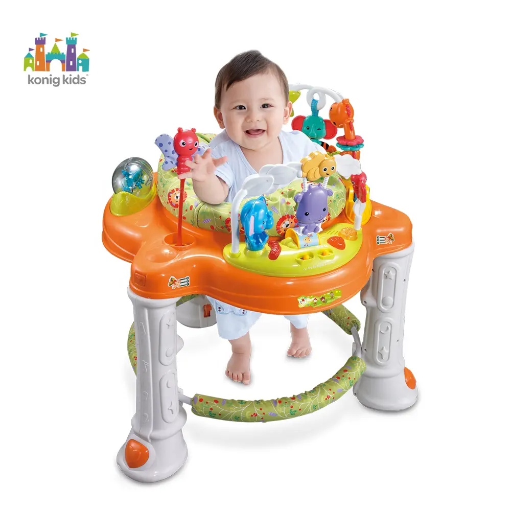 Konig Jumper bayi multifungsi, mainan anak bayi, Jumper Bouncer Andador Para Bebes, mainan aktivitas, alat bantu jalan bayi dengan musik