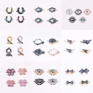 Accesorios de la joyería del encanto Virgen María colgante <span class=keywords><strong>cristal</strong></span> pavé para hacer collar - Product Image 5