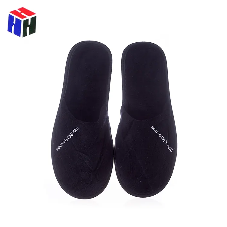 Wholesale Black Disposable Slippers SPA Hotel Slippers