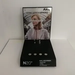블랙 아크릴 귀 이어폰 디스플레이 스탠드 AKG N20