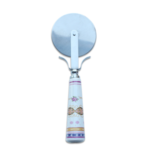 Cathylin أدوات مطبخ الفولاذ المقاوم للصدأ مقبض السيراميك جولة عجلة آلة قطع البيتزا - Product Image 1