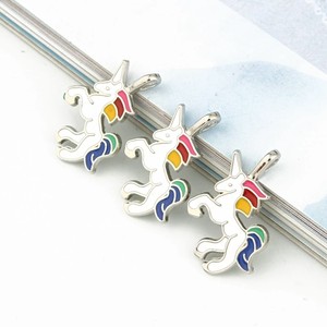 Inspire Gioielli In Acciaio Inossidabile Alla Moda Dello Smalto Unicorn Pendente di Fascino per DIY Monili Che Fanno Del Braccialetto Della Collana - Product Image 4