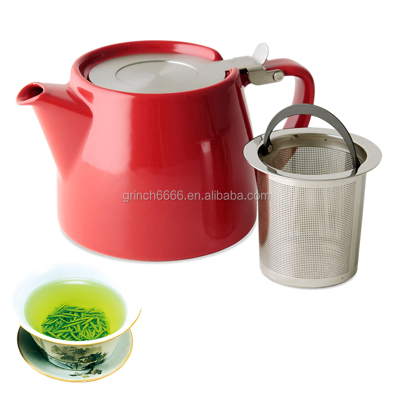 2026 ấm trà với xây dựng trong Infuser Phát minh mới gốm ấm trà với Infuser giỏ quà tặng ý tưởng - Product Image 1