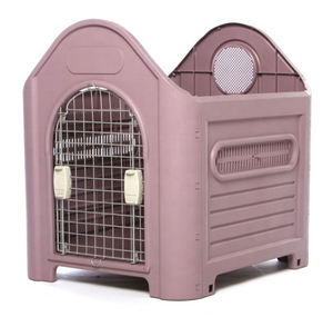 <span class=keywords><strong>Casa</strong></span> <span class=keywords><strong>de</strong></span> perro <span class=keywords><strong>de</strong></span> plástico reciclado resistente y fácil <span class=keywords><strong>de</strong></span> vivir con puerta <span class=keywords><strong>de</strong></span> metal con cierre <span class=keywords><strong>de</strong></span> botón - Product Image 5