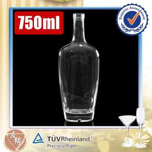 Nuevo tipo 750 ml cristal blanco fino vaso vacío botella de ginebra - Product Image 1