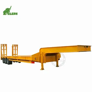 Çin 30 ton Lowbed yarı kamyon römorkları fiyat