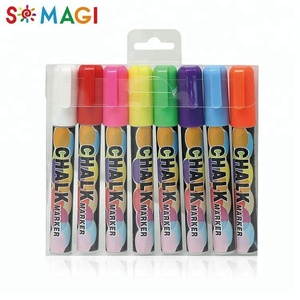 <span class=keywords><strong>Craie</strong></span> encre lingette humide marqueurs <span class=keywords><strong>Craie</strong></span> crayons <span class=keywords><strong>pour</strong></span> <span class=keywords><strong>tableau</strong></span> <span class=keywords><strong>noir</strong></span> 6mm réversible pointe à base d'eau Utilisé sur tous les - Product Image 5