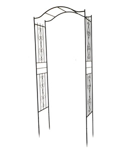 في الهواء الطلق شرفة حديقة مع كراسي الحديد المطاوع العريشة - Product Image 5