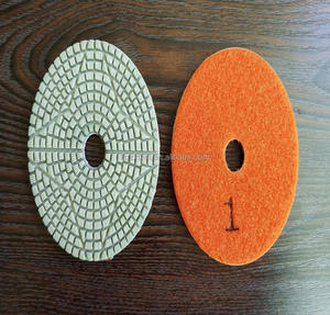 Disco de Pulido Húmedo de Resina de Diamante con Respaldo de Velcro para Concreto, Mármol, Granito y Piedra - Aplicación en <span class=keywords><strong>3</strong></span> Pasos, Alto Rendimiento - Product Image 1