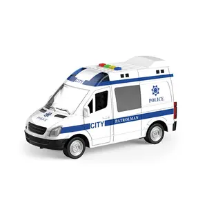 पुलिस कार बच्चों खिलौना प्लास्टिक घर्षण कार उपकरण