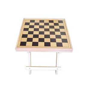 Открытый шахматный стол и нарды со складной шахматной доской
