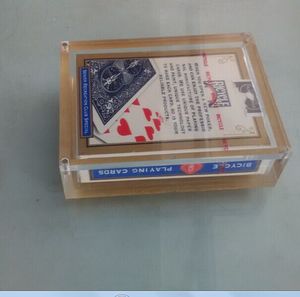 Hộp Đựng Thẻ Chơi Bản Lề 2 Tầng Bằng Nhựa <span class=keywords><strong>Acrylic</strong></span> Trong Suốt Có Nắp Từ Tính - Product Image 2