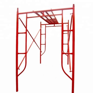 Andamio de Marco en H resistente, fácil instalación y alta seguridad-Diseño de paso | Altura ajustable para construcción y pintura - Product Image 2