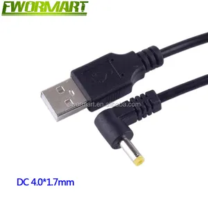 DC Power Plug USB Mengkonversi Ke 4.0*1.7Mm/DC 4017 Jack dengan Tali Kabel Konektor