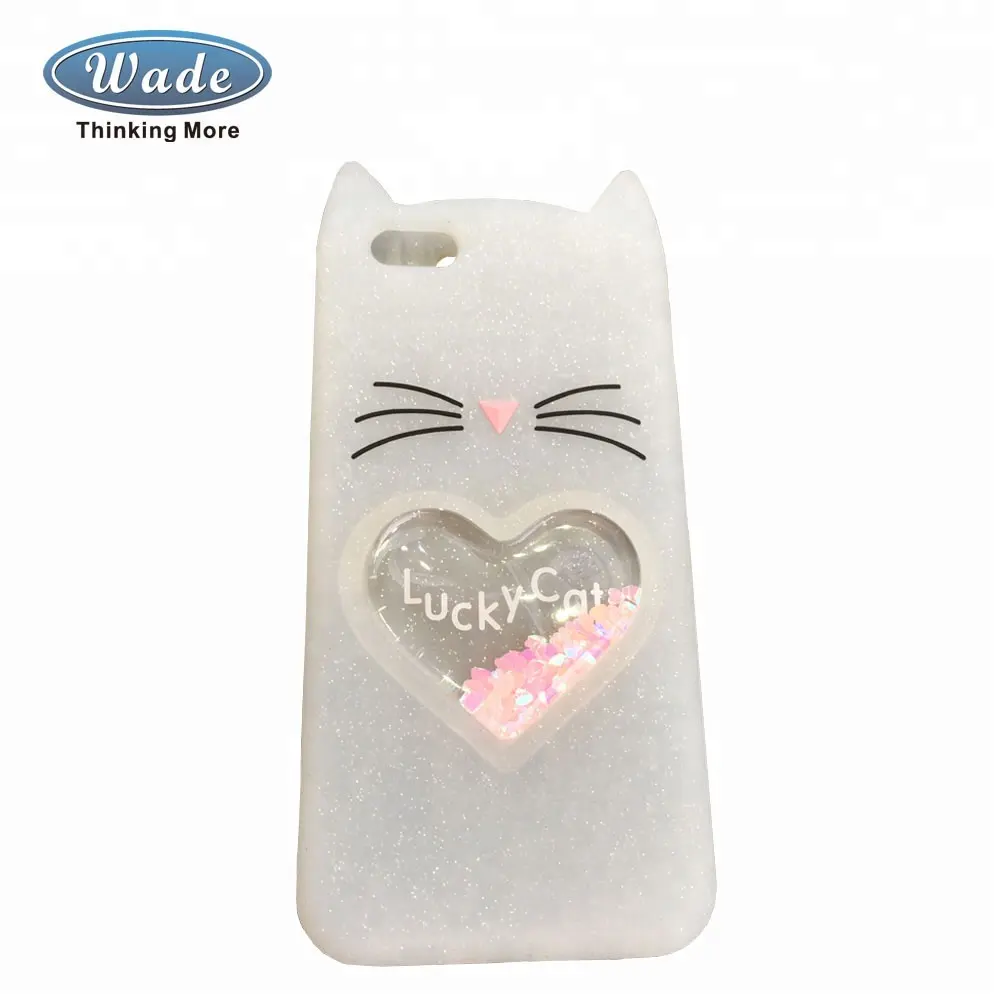 Wadegroup new arrival cat silicone case for for apple i Phone 8 plus x xr xs max 11 pro 12 13 LG K52 Oppo reno 5 lite Moto E7
