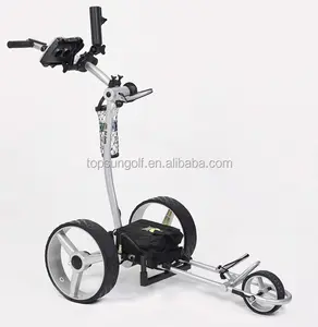 3 ruote follow me CE diplomato elettrico di carbonio elektro golf trolley push golf cart