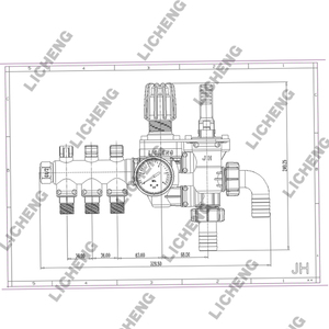 Dayanıklı Agro bom püskürtücü ayarlanabilir püskürtme basınç regülatörü göstergeler ile - Product Image 5