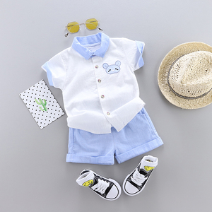 Camisa con cuello para niños, ropa de manga corta de verano, a la moda, venta al por mayor, 2019 - Product Image 3