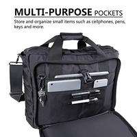 Sac messager pour ordinateur portable de 17 pouces, sacoche multifonction, sac à main pour ordinateur portable