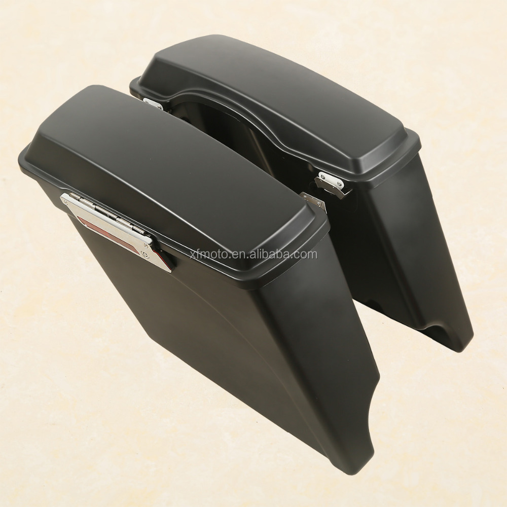 TCMT для Harley Saddlebag XF111515-MB 5 "матовые черные сумки с защелкой для Harley Road King 94-13 Street Glide 06-13