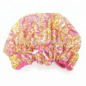 Bonnet de douche double couche en nylon polyester et PEVA imperméable Blue Ameba - Product Image 2