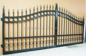 2016 nuevos modelos de compuerta de acero <span class=keywords><strong>para</strong></span> la casa y jardín con <span class=keywords><strong>forja</strong></span> accesorios de hierro/hierro fundido puerta modelos - Product Image 6