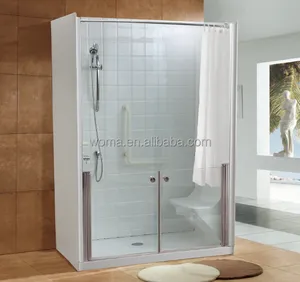 Banheiro chuveiro quartos para o handicapped
