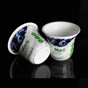 Manufactures Plastic Cups Disposable PP Disposable Plastic White Yogurt Cup Frozen Cups