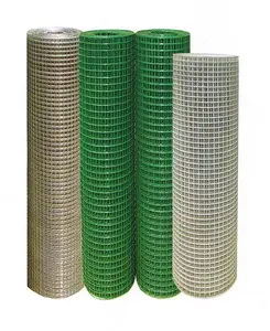 Mailles de fil soudées pvc galvanisé, couleur verte, 2 pièces