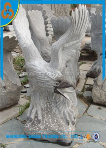 Sculpture d'<span class=keywords><strong>aigle</strong></span> en <span class=keywords><strong>pierre</strong></span> de granit pour décoration extérieure - Product Image 2