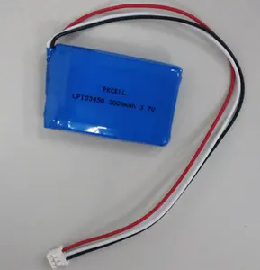 Penjualan Laris Baterai Lipo Kualitas Tinggi Lp103450 685085 3.7V 2000Mah untuk 3000Mah Baterai Polimer Lithium Isi Ulang