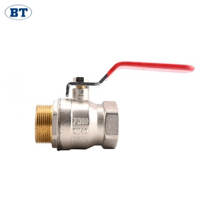 Robinet à bille en laiton PN25 <span class=keywords><strong>1</strong></span>/4 à 4 pouces filetage mâle <span class=keywords><strong>femelle</strong></span> Robinet à bille 2 pièces pour applications gaz et eau - Product Image 1