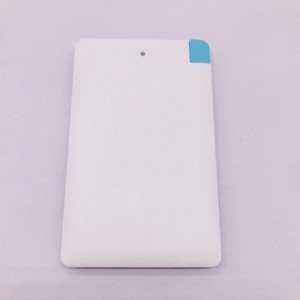 Batterie externe Li-Polymère 2500 mAh en forme de carte de crédit, design fin, entrée Micro USB, charge <span class=keywords><strong>rapide</strong></span>, sortie 5V, ABS+Métal - Product Image 2