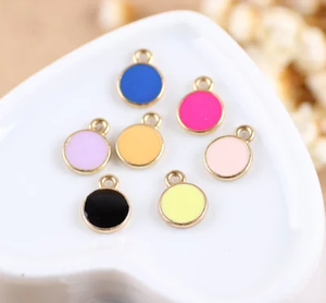 In metallo smaltato cavità del cuore della pesca di fascino a filigrana del cuore di fascini gioielli FAI DA TE accessori di colore dello smalto di fascini del cuore - Product Image 3