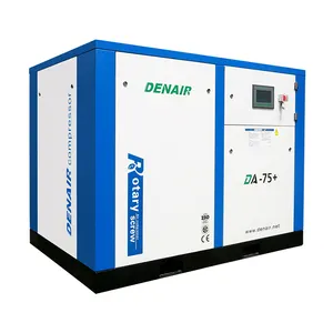 Compressor de parafuso denair 75kw 100 hp com exigência de ar alto