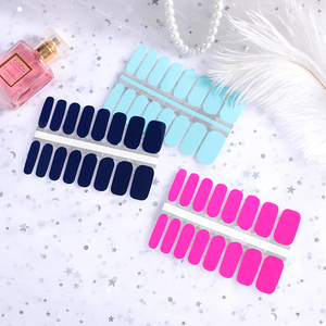 Bestes Design Langlebig Günstiger Preis Nail Art Wraps OEM/ODM Service Solid Nail Sticker Custom - Product Image 2