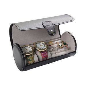 Manufacturer Leather Travel Watch <strong>Roll</strong> <strong>Box</strong> Also for Ring Organizing Red - Product Image 5