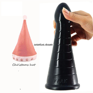 FAAK Große anal stecker Weihnachten hut große dildo butt plug anal spielzeug massage erwachsene sex produkte penis flirt masturbieren sex shop - Product Image 2