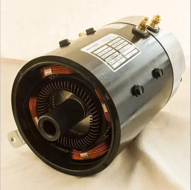 3.8KW 48 V 2800 rpm AMD ZQS48-3.8-T Golf Sepeti SepEx DC Motor Elektrikli Araç Için