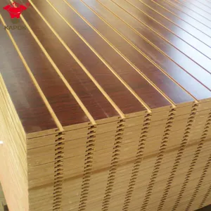 Trang Trí Rãnh Mdf Ban Slatwall Panels Cung Cấp Red Kapok