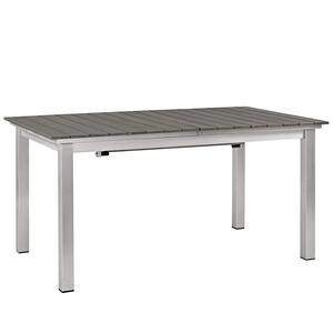 <span class=keywords><strong>Tavolo</strong></span> <span class=keywords><strong>da</strong></span> Pranzo Estensibile <span class=keywords><strong>da</strong></span> <span class=keywords><strong>Esterno</strong></span> per Giardino e Patio, Design Moderno con Piano <span class=keywords><strong>in</strong></span> <span class=keywords><strong>Alluminio</strong></span> Resistente - Product Image 3