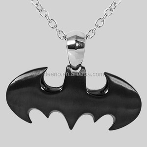 Trending Productos Calientes Negro Plateado <span class=keywords><strong>Batman</strong></span> Colgante, Collar - Product Image 1