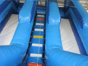 Azul <span class=keywords><strong>Marino</strong></span> doble Lane inflable tobogán de agua para la venta - Product Image 5