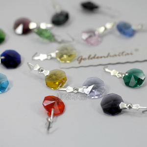 Goldenhaitai 12mm Pha lê bát giác hạt lỏng một lỗ, đồ trang sức làm, hạt Rèm cho đèn chùm ánh sáng đèn (2156pcs) - Product Image 4